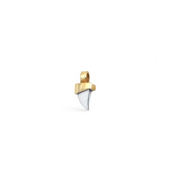 Ciondolo Dente/Artiglio Oro Bicolore 18kt | 2cm