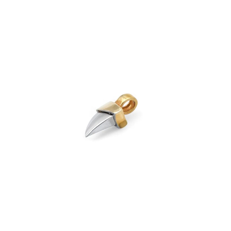 Ciondolo Dente/Artiglio Oro Bicolore 18kt | 2cm