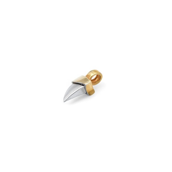 Ciondolo Dente/Artiglio Oro Bicolore 18kt | 2cm