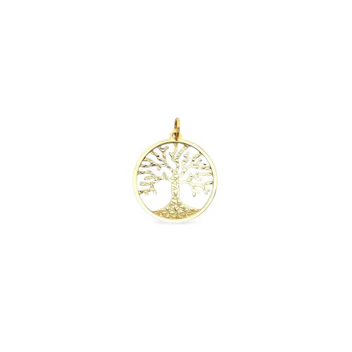Ciondolo Albero della Vita Oro Giallo 18kt | Ø 3cm