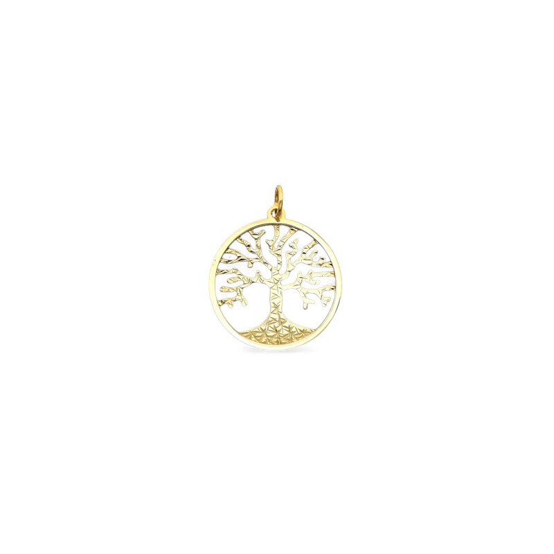 Ciondolo Albero della Vita Oro Giallo 18kt | Ø 3cm