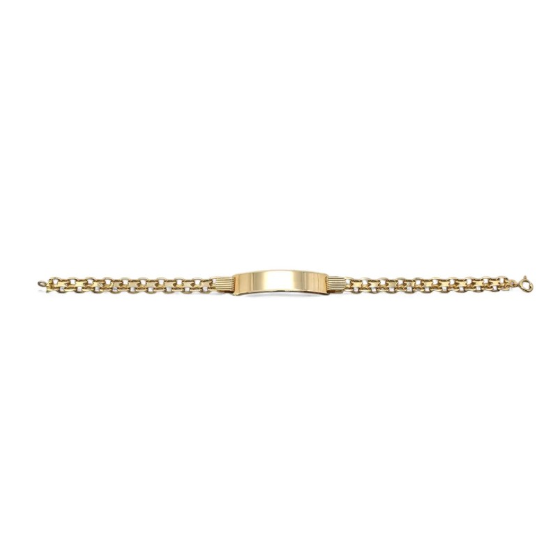 Men's 18kt Yellow Gold Plate Bracelet 20.8g | Stella Maris
