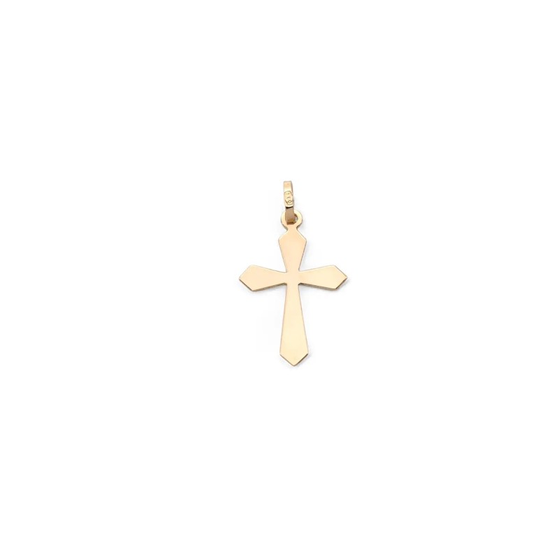 18kt Rose Gold Diamond Cross Pendant | 3.5cm