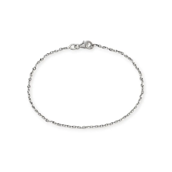 18kt White Gold Forzatina Mesh Bracelet | 19cm
