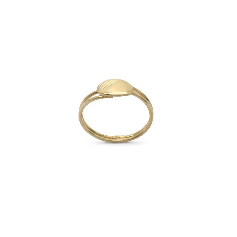 18kt Yellow Gold Oval Band Ring