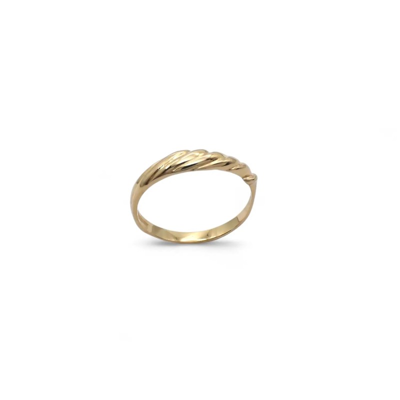 Ring aus 18-karätigem Gelbgold mit Wellenmotiv | Stella Maris