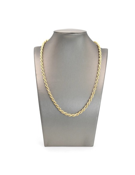 Collana Oro Bicolore 18kt Corda e Veneziana | 45 cm | Stella Maris