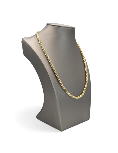 Collana Oro Bicolore 18kt Corda e Veneziana | 45 cm | Stella Maris