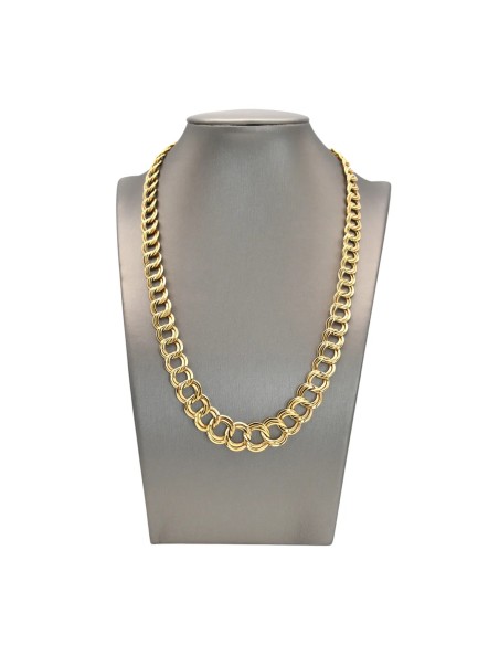 Collar graduado de oro amarillo de 18 kt