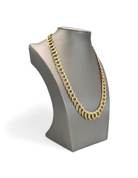 Collar graduado de oro amarillo de 18 kt