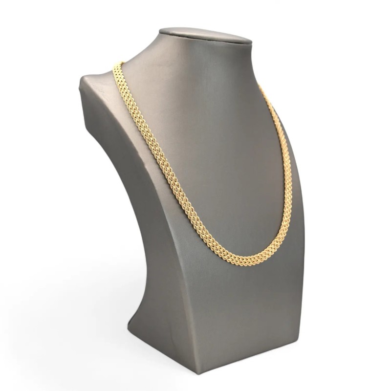 Collana a Tre Fili in Oro Giallo 18kt