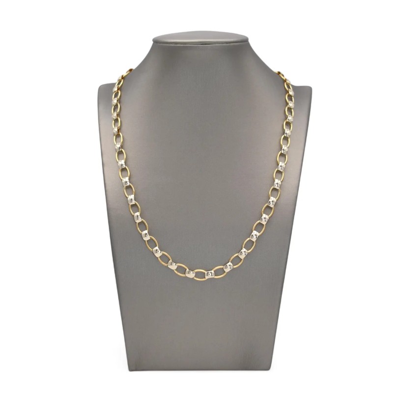 Collana in Oro Giallo e Bianco 18kt