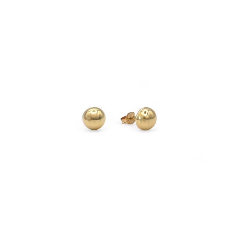 18kt Yellow Gold Half-Sphere Earrings | Ø 5 mm