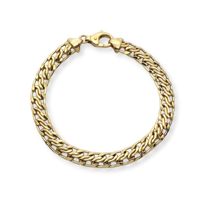 Klassisches Armband aus 18-karätigem Gelbgold | 21 cm