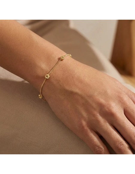 Bracciale in Oro Giallo 18kt con Elementi Gomitolo | 19 cm | Stella Maris