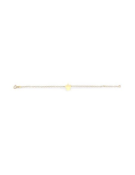 Bracciale per Bambino in Oro Giallo 18kt con Angioletto | 14 cm