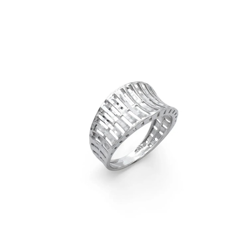 18kt White Gold Band Ring