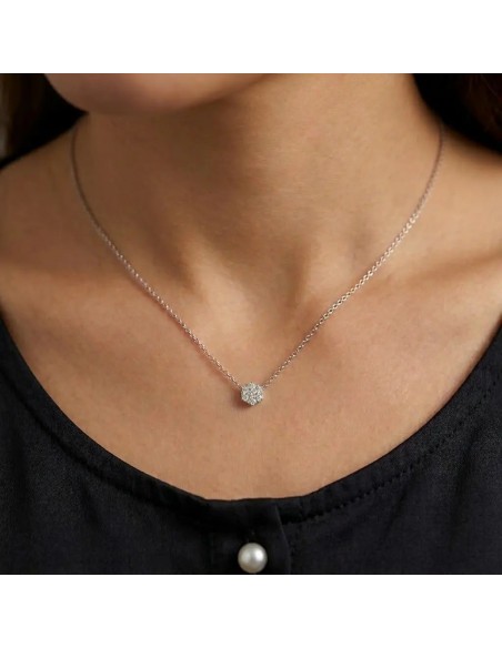 White gold chain with magic model center