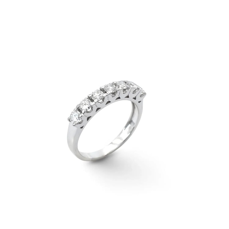 Infinity Sparkle Eternity Ring in 18kt White Gold with 0.56 ct Diamonds