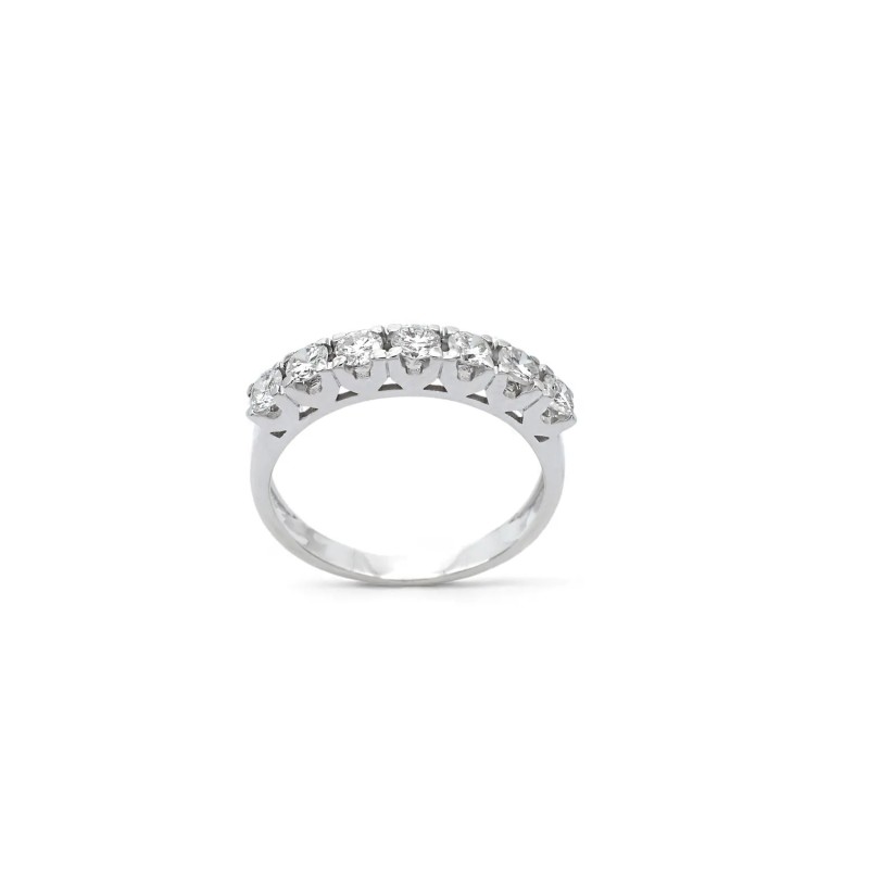 Anello Veretta "Infinity Sparkle" in Oro Bianco 18kt con Diamanti 0,56 ct