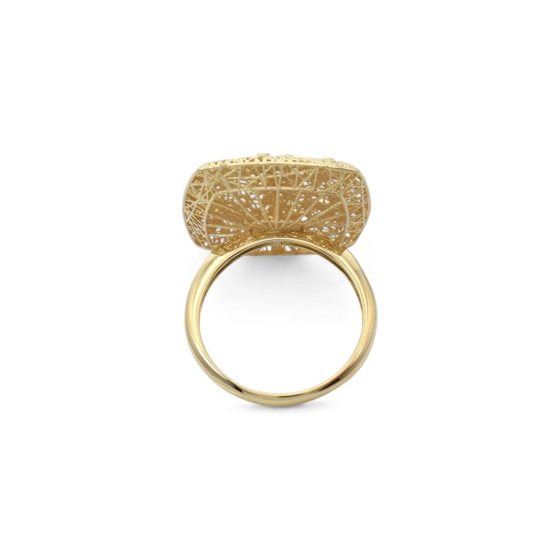 Ring „Fiori di Luce“ aus 18-karätigem Bicolor-Gold – durchbrochenes Design