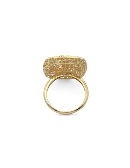 Ring „Fiori di Luce“ aus 18-karätigem Bicolor-Gold – durchbrochenes Design