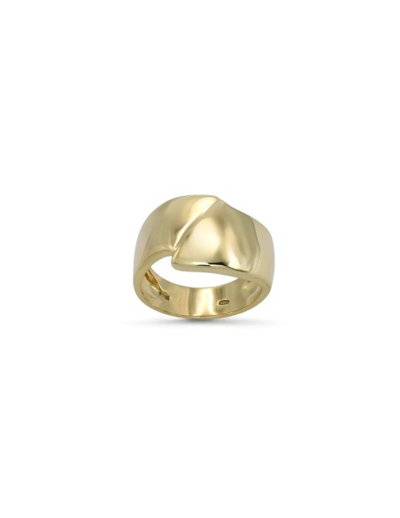 "Minimal Wrap" Ring in 18kt Yellow Gold - Mirror Polished Finish
