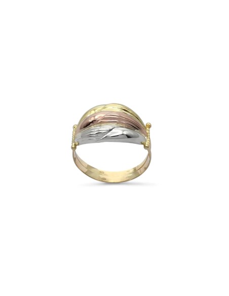 Anello "Trinity Harmony" in Oro Tricolore 18kt