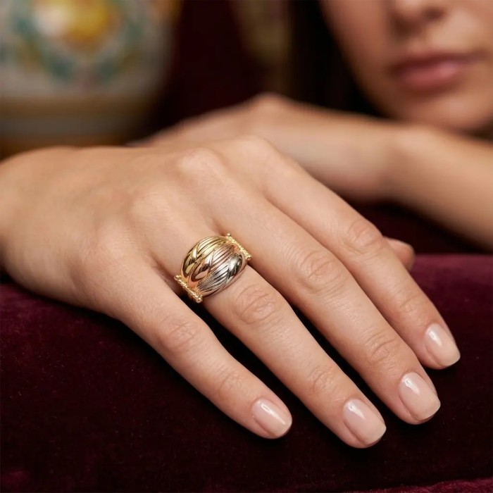 Ring „Trinity Harmony“ aus 18-karätigem dreifarbigem Gold 2