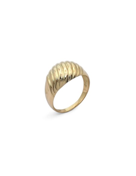 "Sinuous Waves" Band Ring in 18kt Yellow Gold