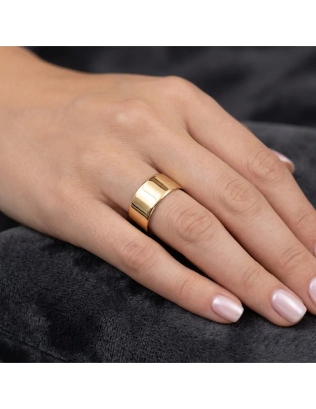 Anello Fascia "Eternal Gold" in Oro Giallo 18kt - Unisex