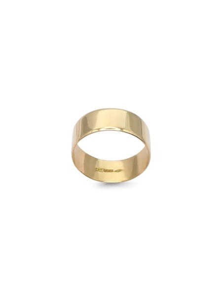 Anillo unisex "Oro Eterno" en oro amarillo de 18 quilates.