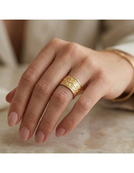 18kt Yellow Gold Open Band Ring - Naïf Design