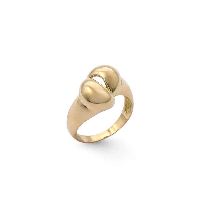 "Tubogas Style" Band Ring in 18kt Yellow Gold