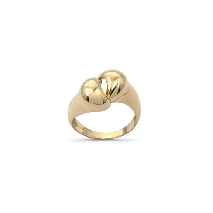 "Tubogas Style" Band Ring in 18kt Yellow Gold