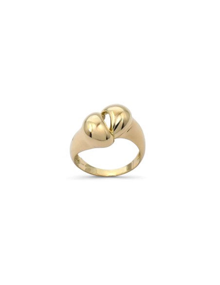 Anillo estilo "Tubogas" en oro amarillo de 18 quilates.