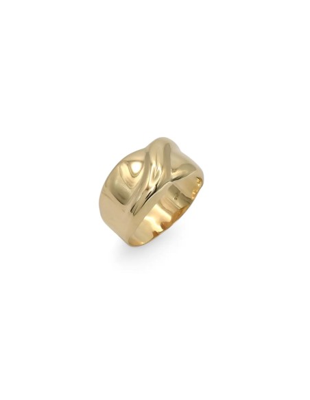 Anillo "Infinito Sinuo" en oro amarillo de 18 quilates