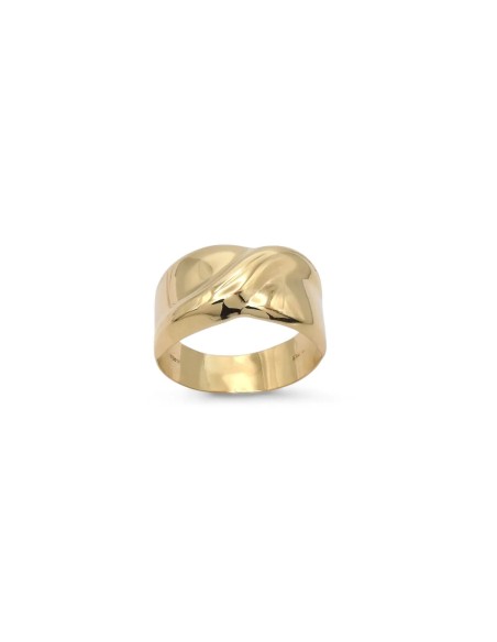 Anillo "Infinito Sinuo" en oro amarillo de 18 quilates