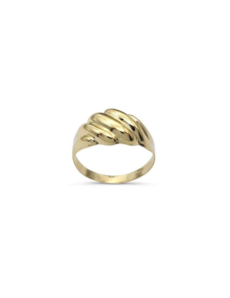 18kt Yellow Gold "Ripple Silhouette" Band Ring