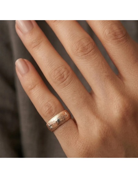 Anello da Mignolo "Dreamy Stars" in Oro Rosa 18kt