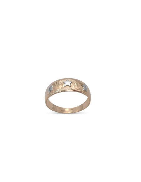 Anello da Mignolo "Dreamy Stars" in Oro Rosa 18kt