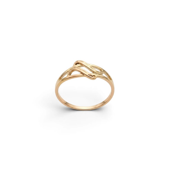 Anello "Intreccio Sinuoso" in Oro Giallo 18kt