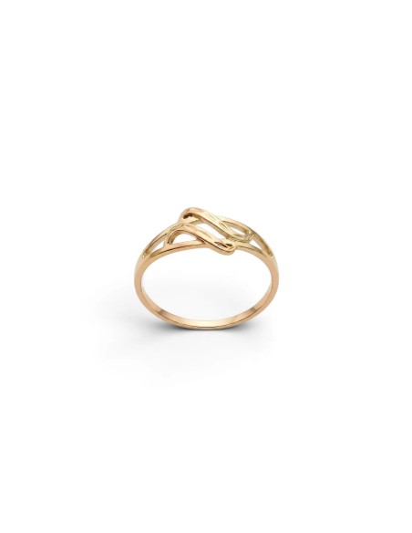 Anillo "Intreccio Sinuo" en oro amarillo de 18 quilates