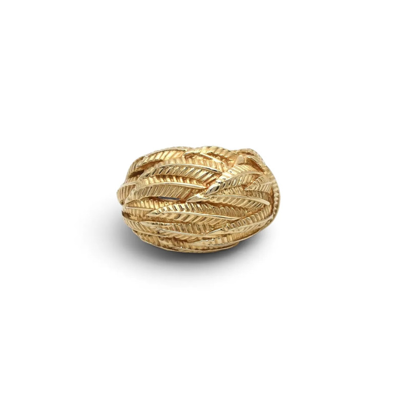 Anillo "Nugget Bold" en oro amarillo de 14 quilates