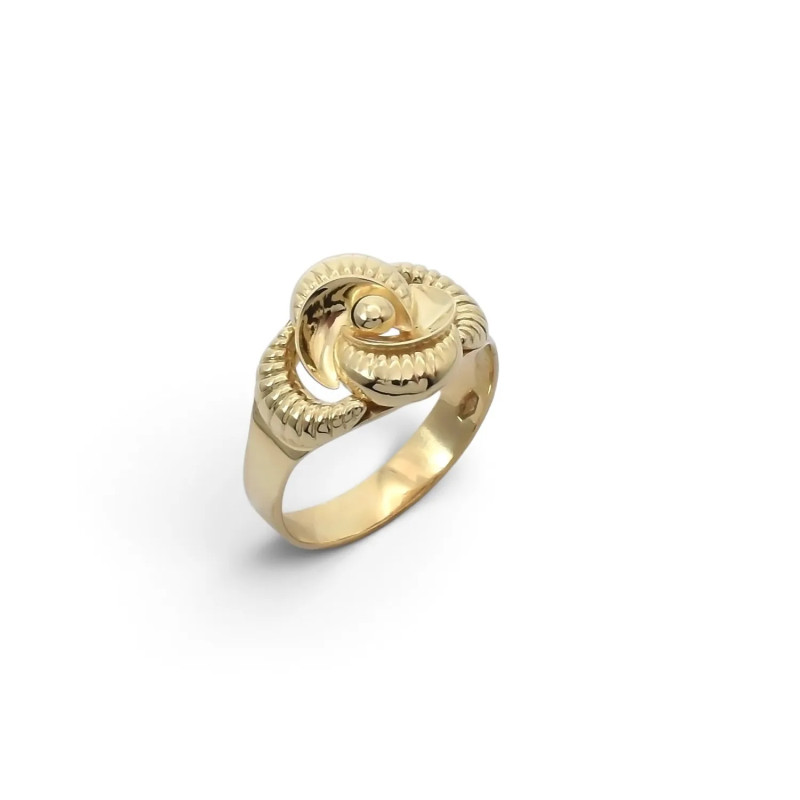 Anello "Vortice Scultoreo" in Oro Giallo 18kt