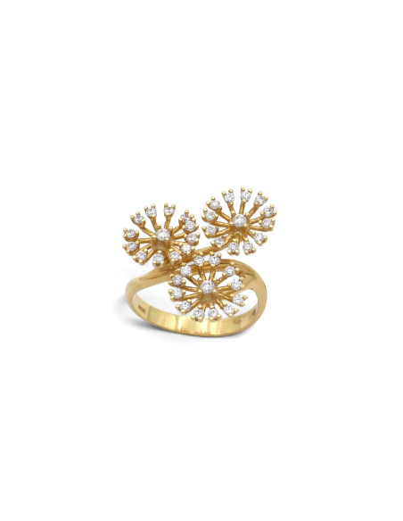 Ring „Bouquet of Light“ aus 18-karätigem Gelbgold