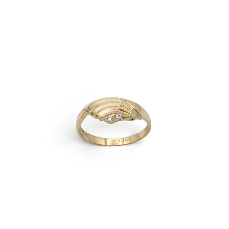 "Shell of Light" Ring in 18kt Yellow Gold