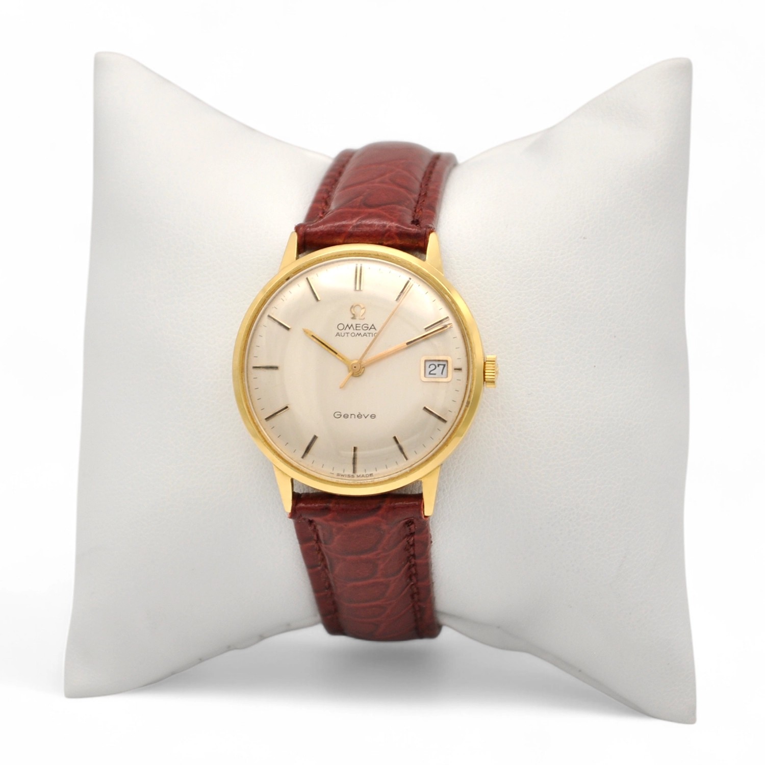 Reloj Omega Vintage de oro amarillo de 18 quilates de los años 70