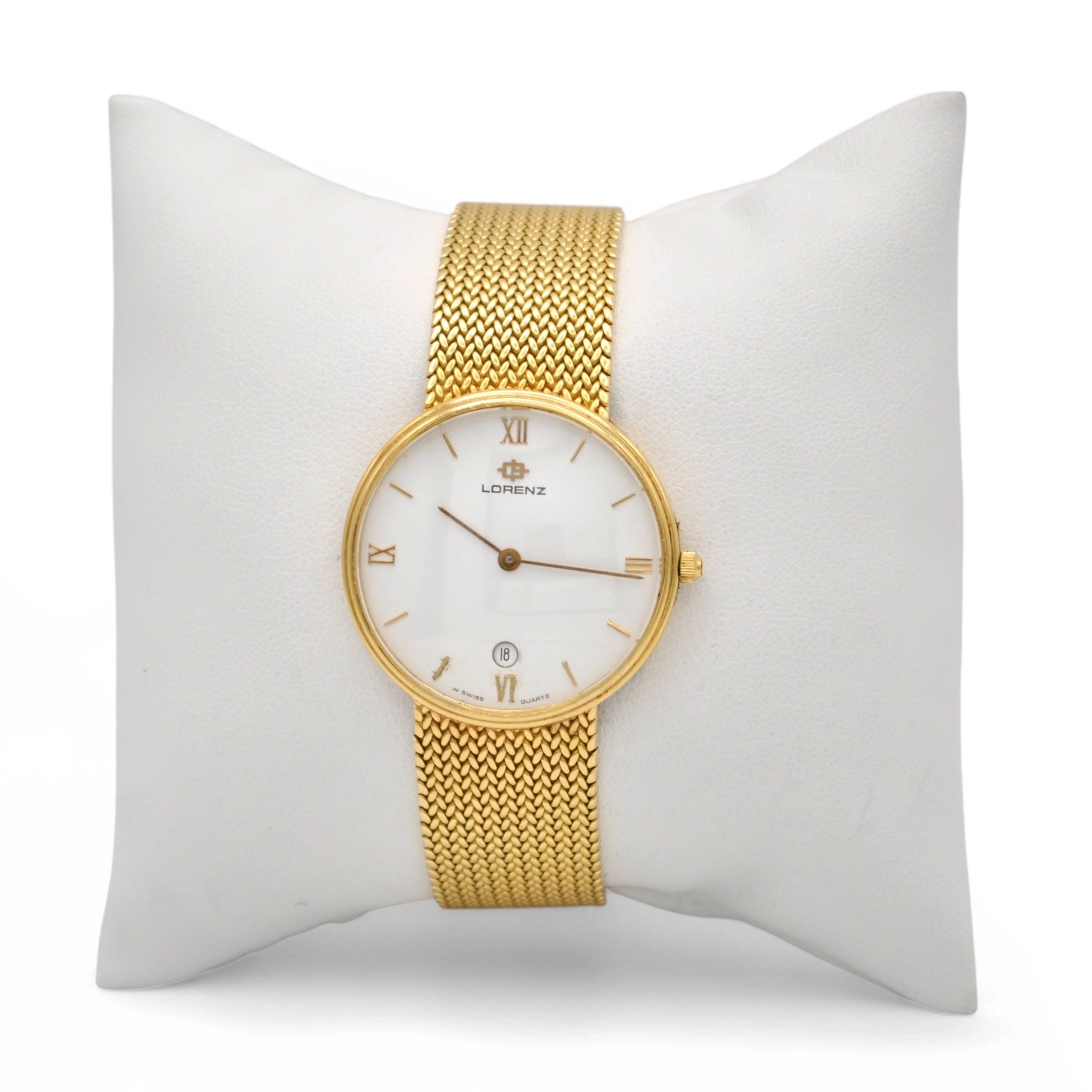 Lorenz Yellow Gold Watch 70s 80s - Stella Maris Jewelry