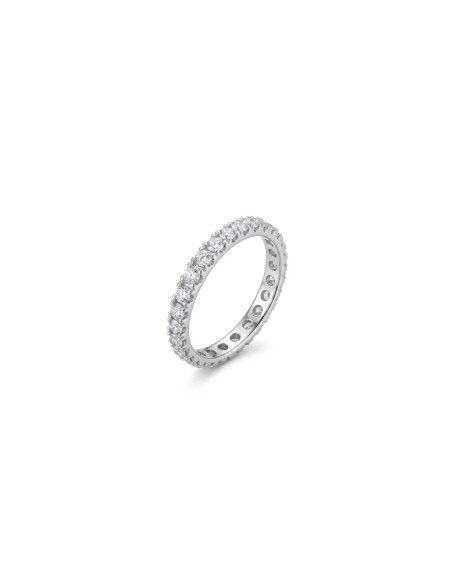White Gold Eternity Ring with Continuous Zirconia 2.5g